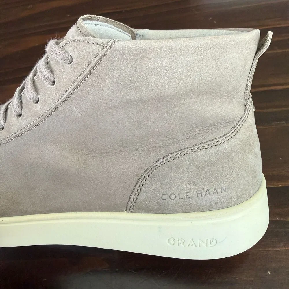 Cole Haan Grand Crosscourt Modern Midcut Sneakers - Soft Sage Nubuck - Men's 11M